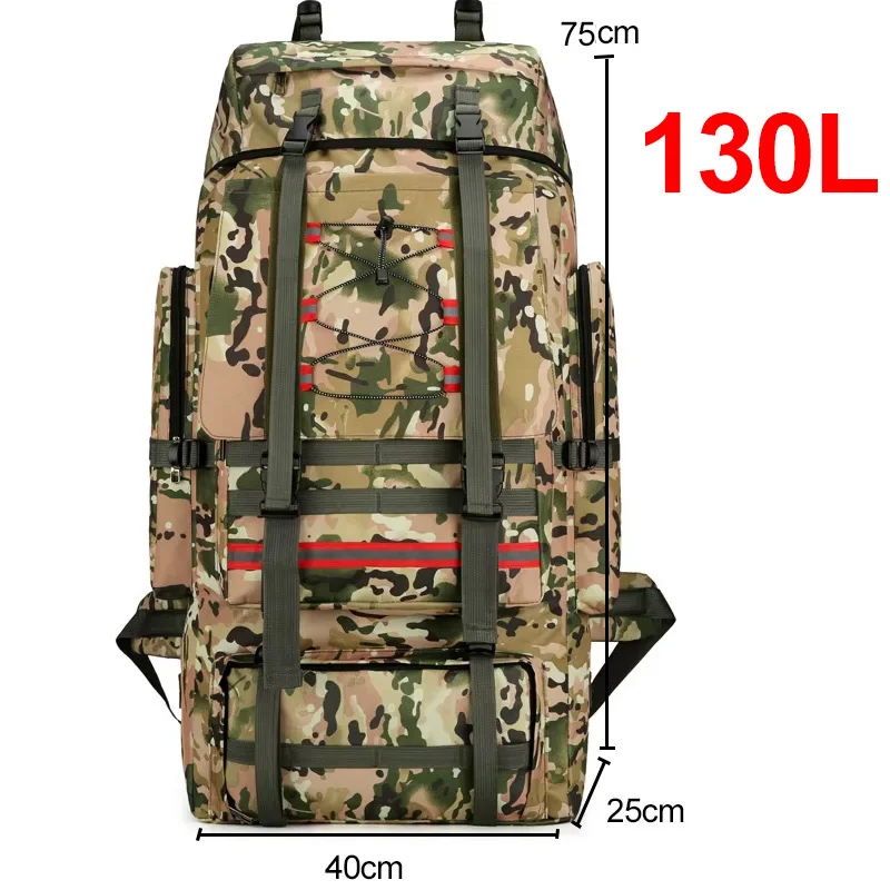 scione 130L Wandern Camping Rucksack Reise Große Gepäck Tasche Männer Trekking Outdoor Sport Pack Molle Trekking Rucksack Für Männer Big Bag 3