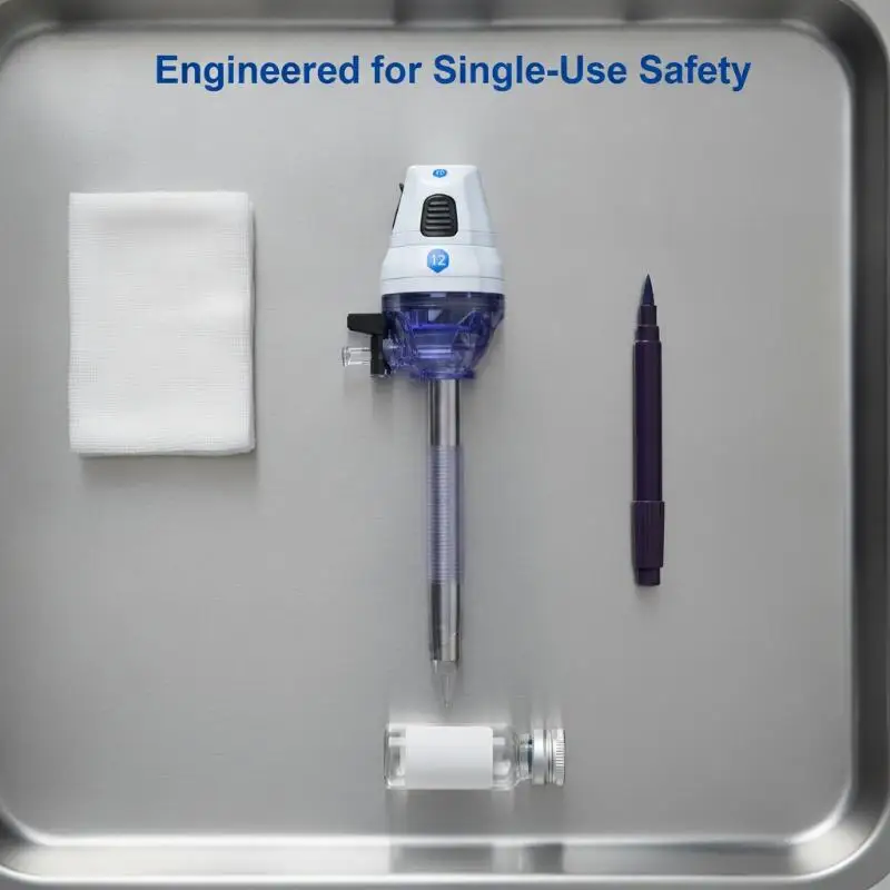 Medical Laparoscopic Trocar 1 Set Sterile Single Use Disposable Endoscopic Trocar 5-15mm for Clinic Surgical Procedures
