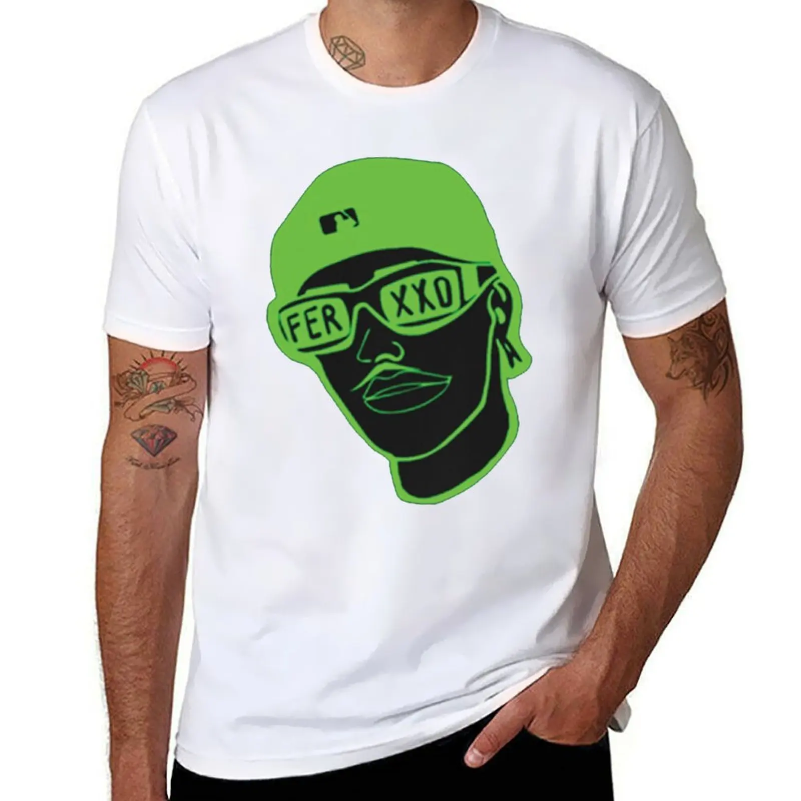 

Ferxxo glasses T-Shirt anime t shirts for man cotton tshirt 100% T-Shirt