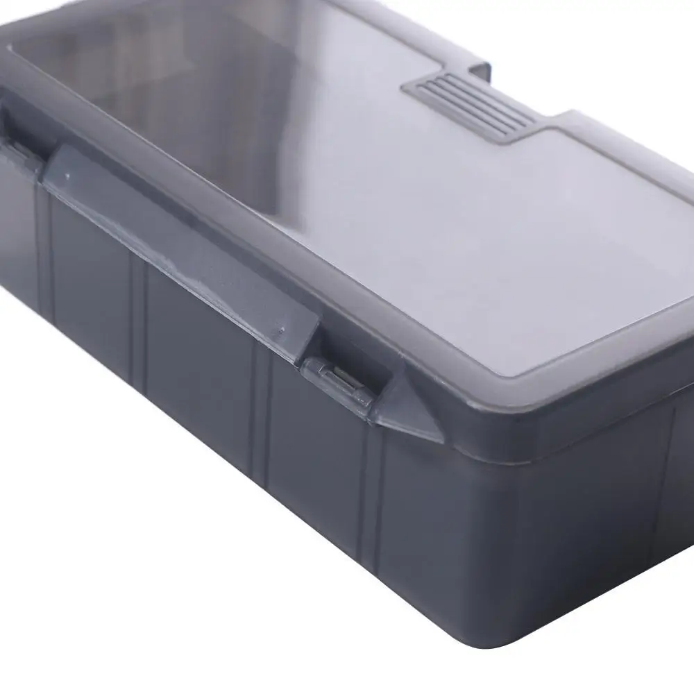 

Double Layer Fishing Tackle Box Flip Cover Waterproof Lure Hook Storage Case Transparent Moisture-proof Bait Storage Container