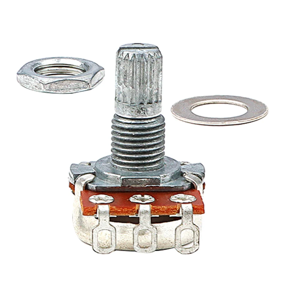 

Small 500k Guitar Potentiometer Linear Taper Short Shaft Volume Control Durable Metal Guitar Parts 500k Pots for Guitars