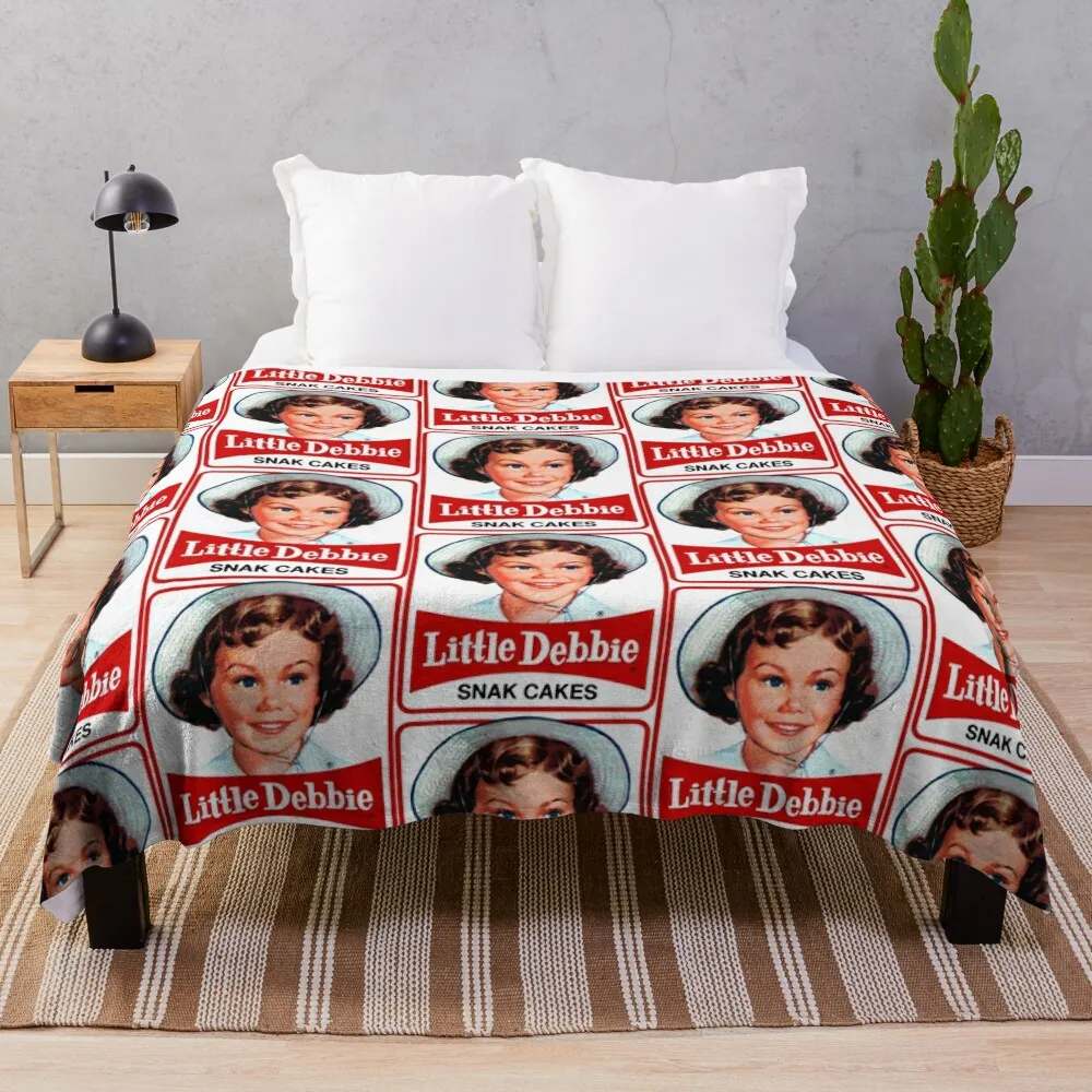 

BEST TO BUY - Little Debbie Throw Blanket halloween Plaid Hair Decorative Sofa Blankets