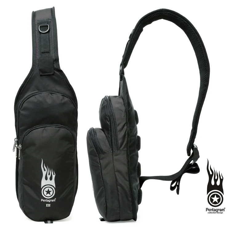 

Outdoor Casual Waterproof Crossbody Bag Travel Pouch Unisex Single Shoulder Outdoor Leisure Chest Bag Pentagram Star Design