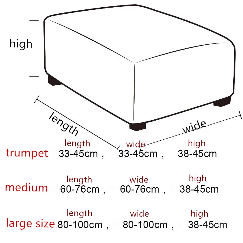 Universal all-inclusive stool cover Square shoe change stool cover Pedal cover