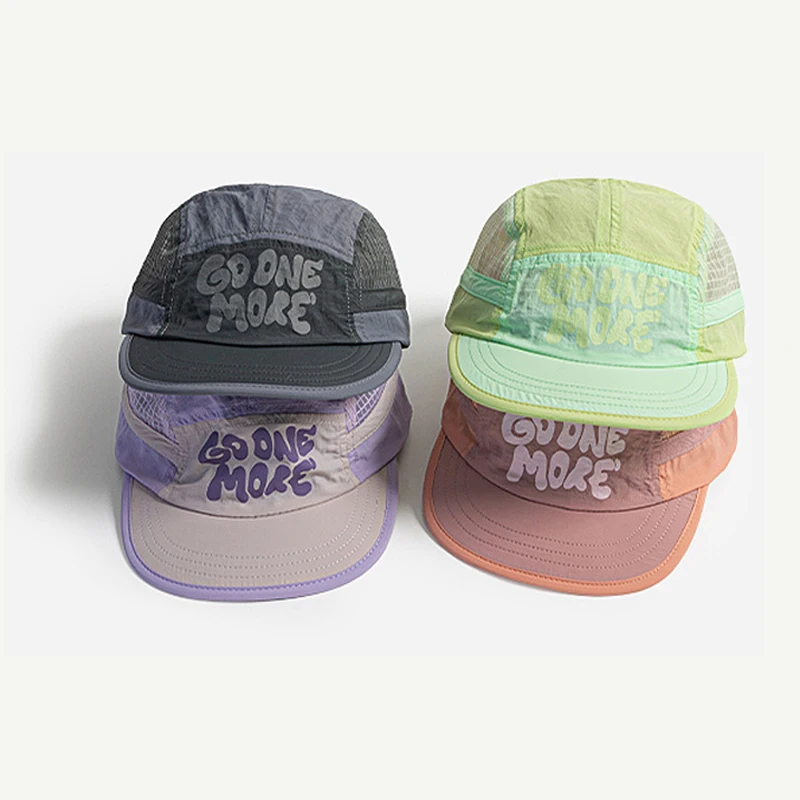 

Spring Color Match Quick Dry Mesh Baseball Cap Men's Women's Fashion 100% Breathable Sun Protection Casual Versatile Flat Visor