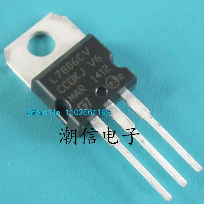 50PCS/LOT  L7806CV  1.5A 6V