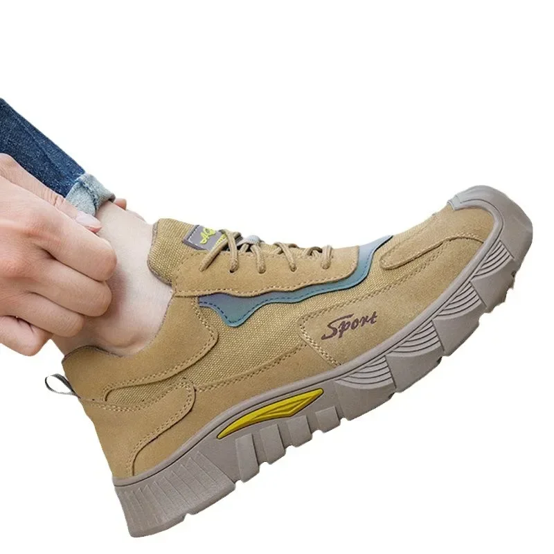 Welder Labor Insurance Shoes Men's Four-season Steel Baotou Anti-smashing and Anti-piercing Work Shoes Lightweight Protection