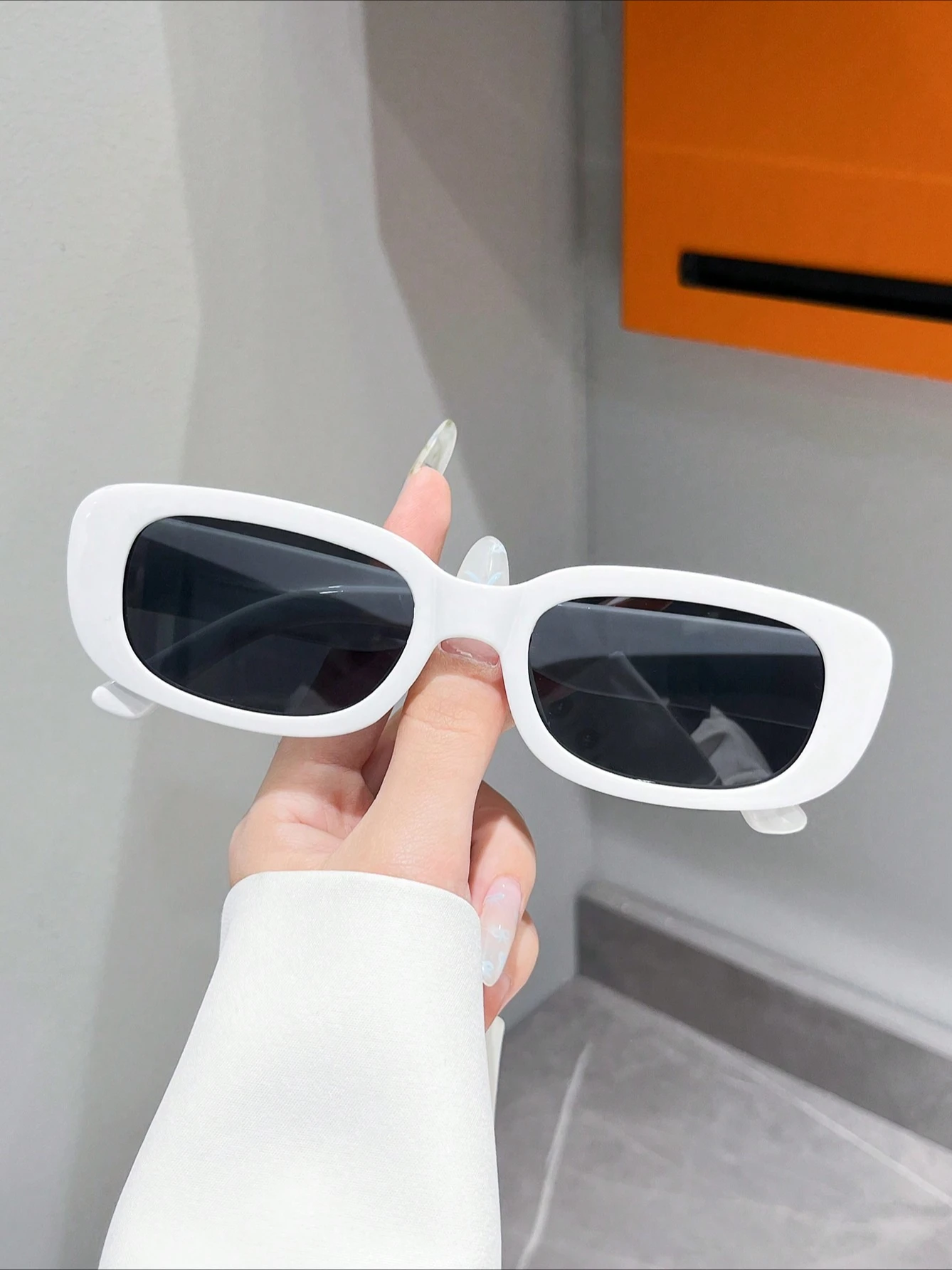 نظارات شمسية مربعة عالية الإحساس للحماية من الأشعة فوق البنفسجية للسيدات، كلاسيكية وعصرية للرجال.