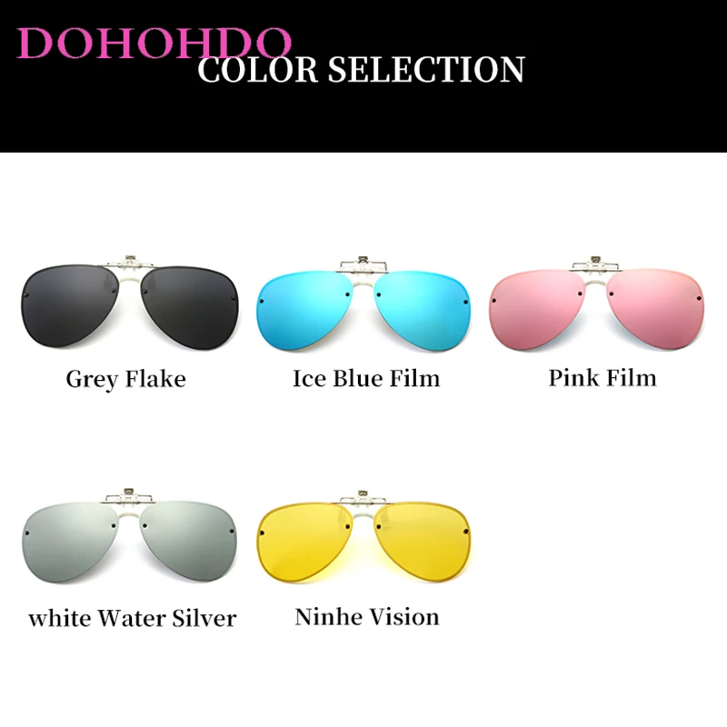 المعادن الطيار القيادة الاستقطاب كليب على الوجه متابعة عدسة الرياضة في الهواء الطلق نظارات الرجال النساء للرؤية الليلية نظارات مكافحة وهج UV400 Очки #6