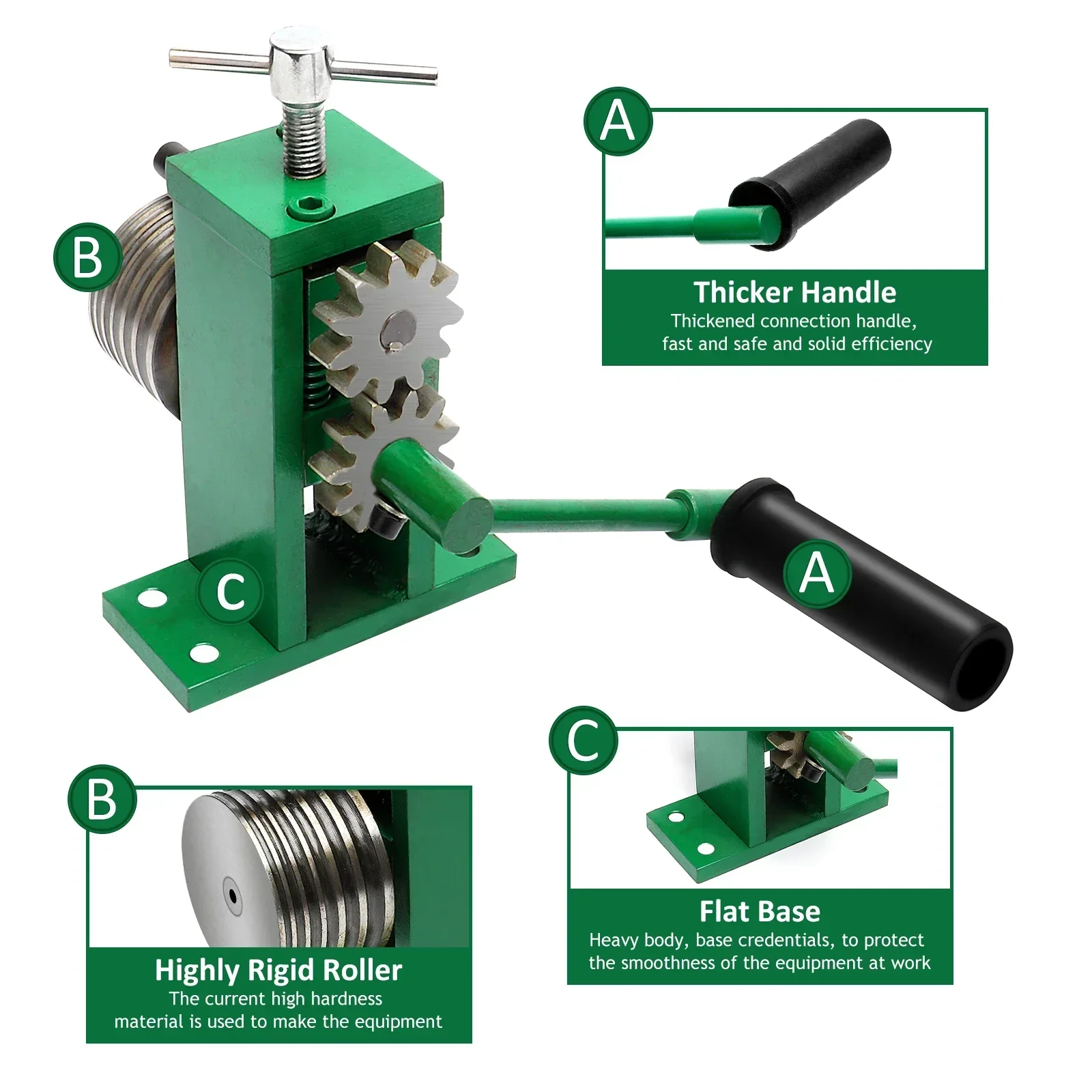Mini Hand Bending Machine Ring Earring Bangle Making Machine Crafts Making Processing Set Metal Stainless Steel Rolling Machine