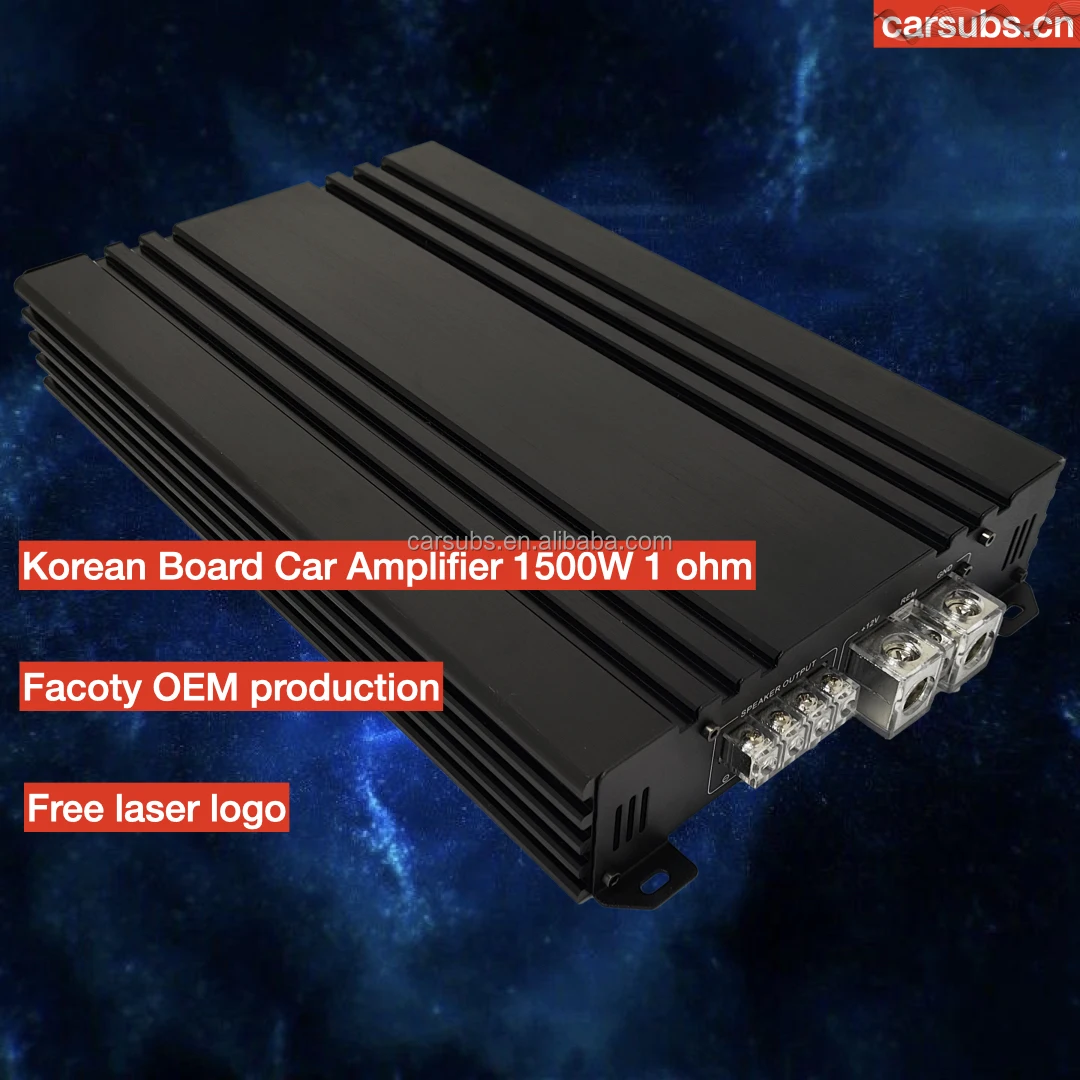 2025 Car Stereo Amplifier Mono  1000W 1D Strong Bass SPL Subwoofer Amplifier Peak 2000W Max 1ohm Class D Car Amplifier Monoblock