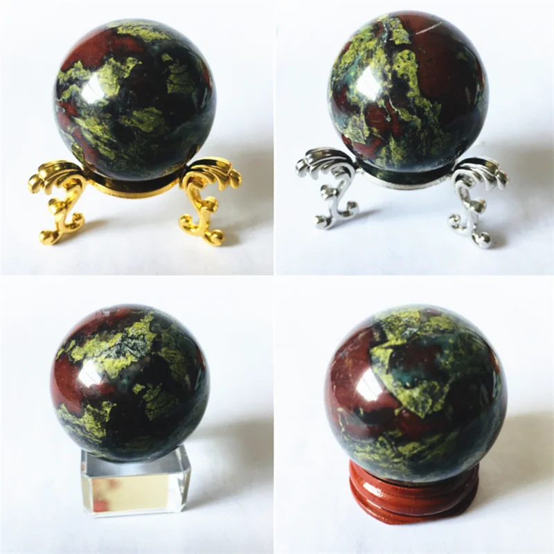 High Quality Natural Dragon Blood Ball Crystal Stone Sphere Healing Quartz Stone For Reiki Decoration