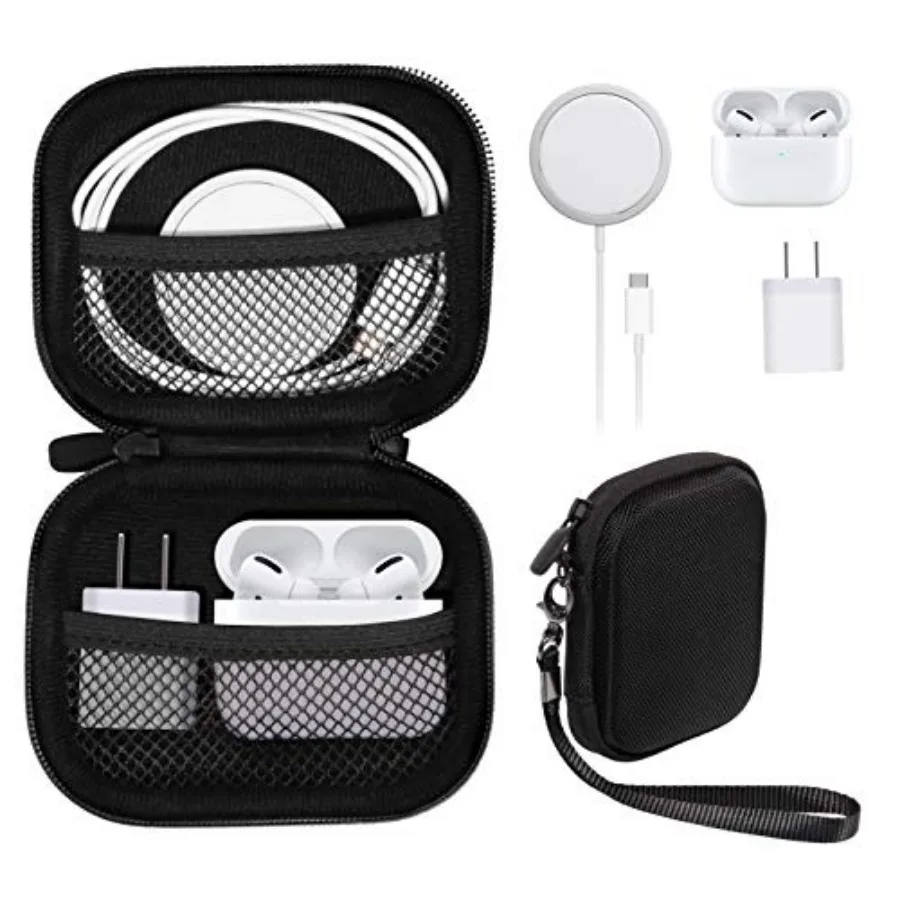 

All-in-One Case for iPhone MagSafe Charger and Battery Pack, Storage for Accessories/Power Adapter/Charge Cable/Docks, Compatib