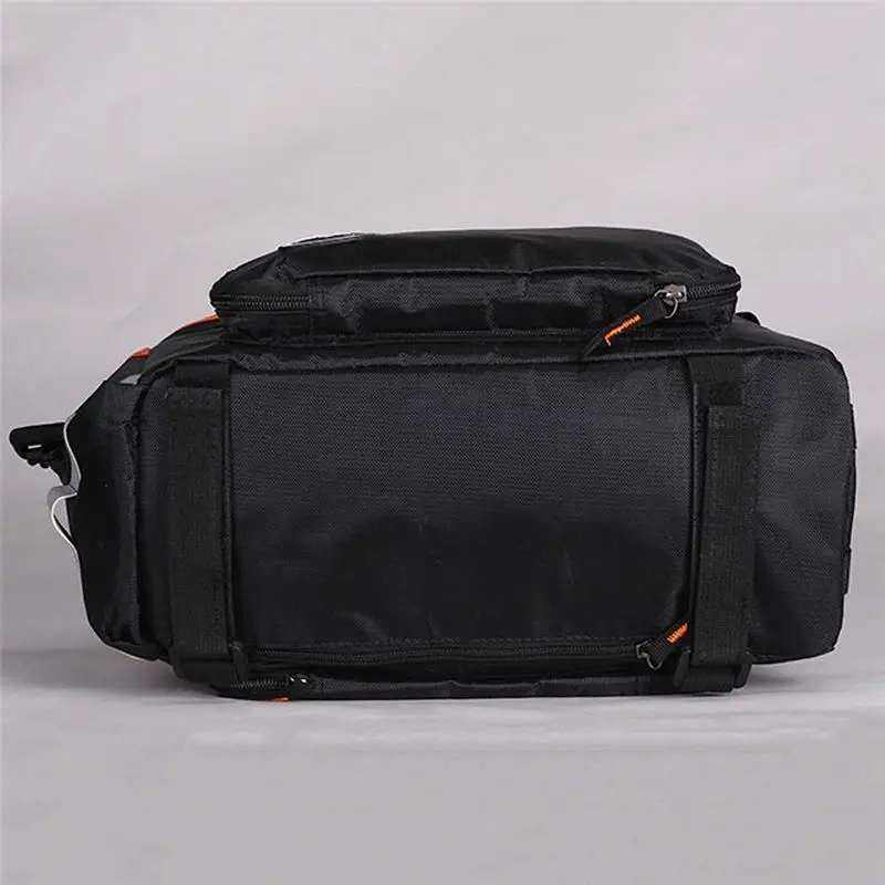 

Oct.535 Bike Bag Waterproof Bicycle Backseat Trunk Bag Multi- Function Portable Pack Extendable Cycling Luggage Package,Orange