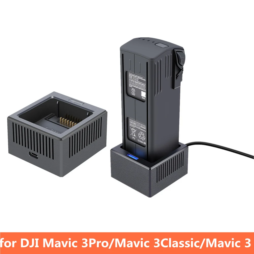 Mavic 3 الكلاسيكية البطارية محور شحن USB تهمة 1 بطارية في تسلسل ل DJI Mavic 3 ملحقات طائرة بدون طيار شاحن بطاريات ذكي
