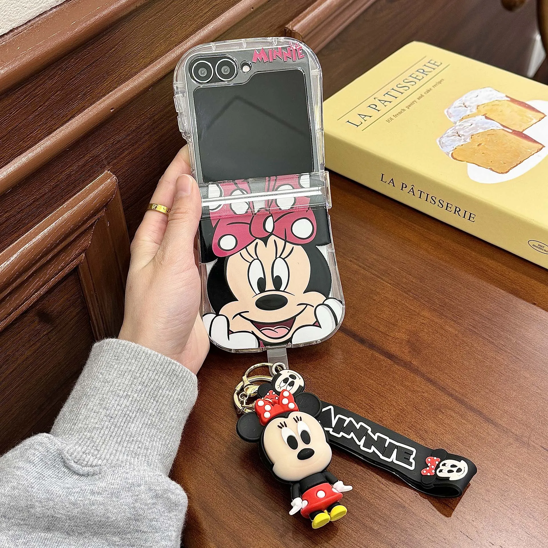 Cute Couple Style Disney Anime Mickey Minnie Mouse Cartoon Samsung Galaxy For Z Flip 3,Z Flip 4,Z Flip 5,Z Flip 6 Anti-drop Case