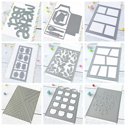 Leafy Cover Plate Cutting Dies Slim Comic Strip Metal Die Cuts For DIY Scrapbooking Album Card Making Decoration Paper Craft