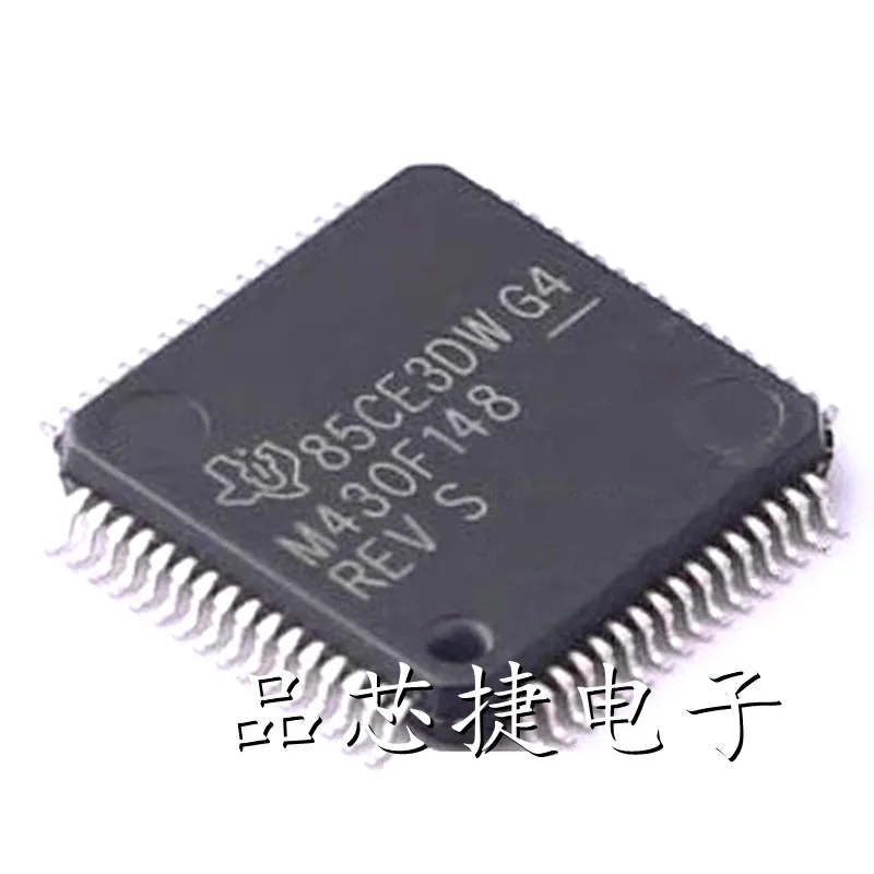 1pcs/Lot MSP430F148IPMR Marking M430F148 LQFP-64 Microcontrollers MCU With 48KB Flash 2KB SRAM 12-bit ADC Comparator SPI/UART