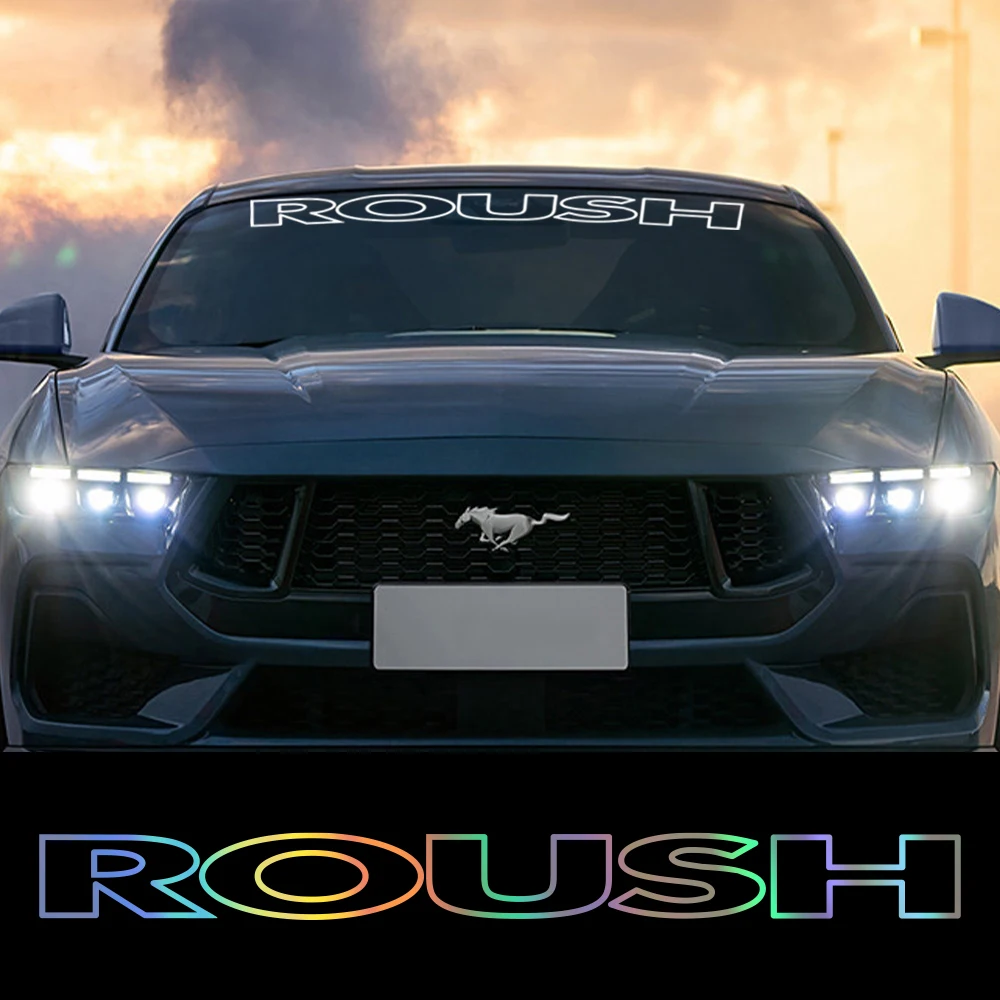 ROUSH Custom Windshield Sticker For Ford Mustang GT Shelby F-150 Raptor SVT Window Vinyl Decor PVC Decal Auto Tuning Accessories