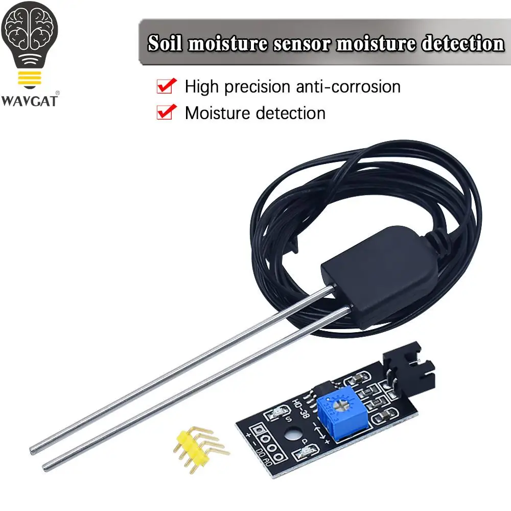 Soil Moisture Detector Module Soil Humidity Sensor Meter Hygrometer Water Tester Corrosion Resistance Probe DC 3.3-12V