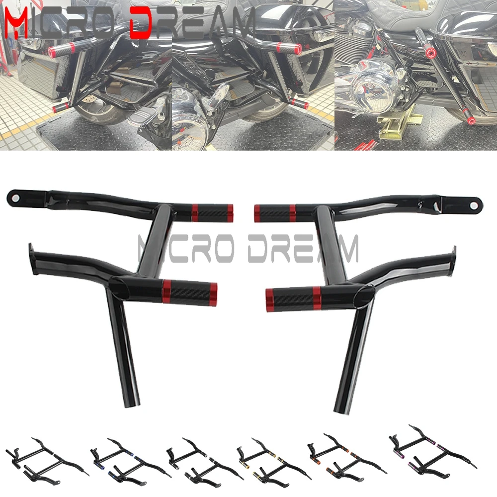 1 Set Motorcycle Saddle Bag Guards Crash Bars For Harley Street Glide Ultra Classic Electra Glide CVO/SE FLHXSE FLHXSE2 FLHXSE3