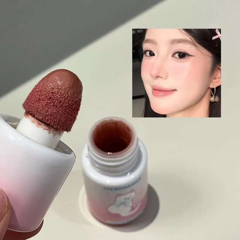 HERORANGE Monochrome liquid blush,long-lasting makeup,liquid rouge that is prone to causing makeup spots,Create a natural look