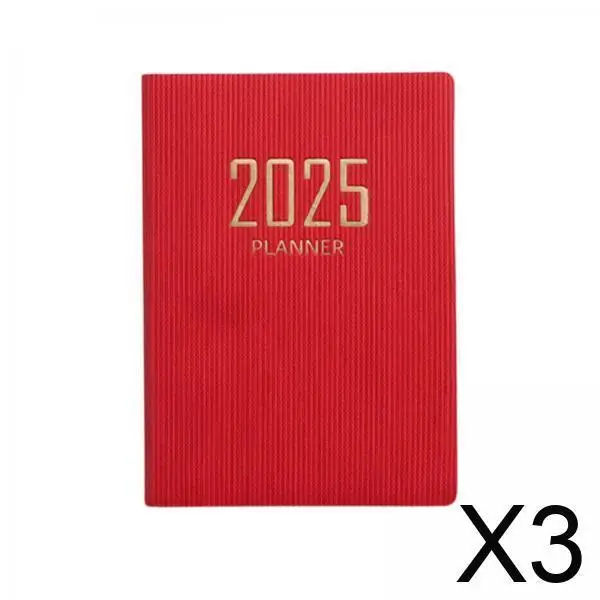 

2025 Calendar Planner Pocket Notebook Simple Stylish Paper Schedule Tool for Home Office School Daily Planning