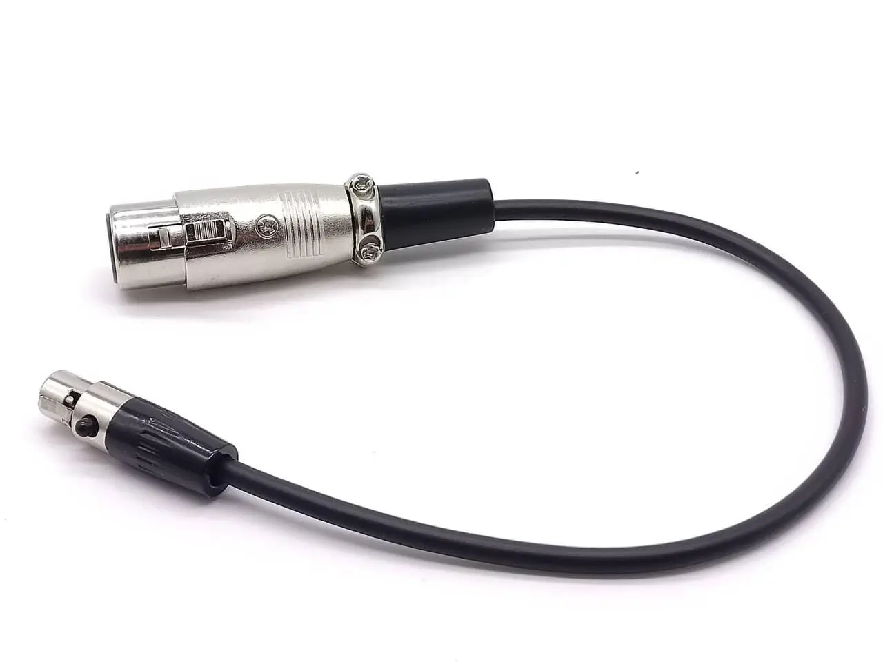 0.3M Mini XLR Cable 3Pins XLR Female to Mini XLR Female 3 Pins Cable, Compatible with Microphones Mixers Amplifiers and Speakers