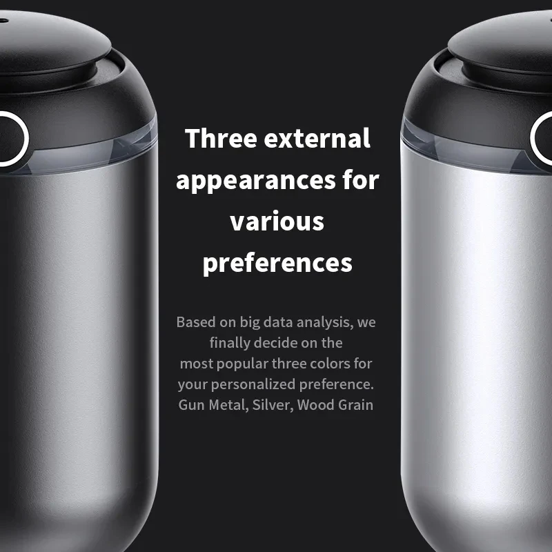  Waterless Car Diffuser Rechargeable Dual-Mist Essential Oil Aroma Diffuser with Smart Start/Stop for Home Vehicle Air Fresher
