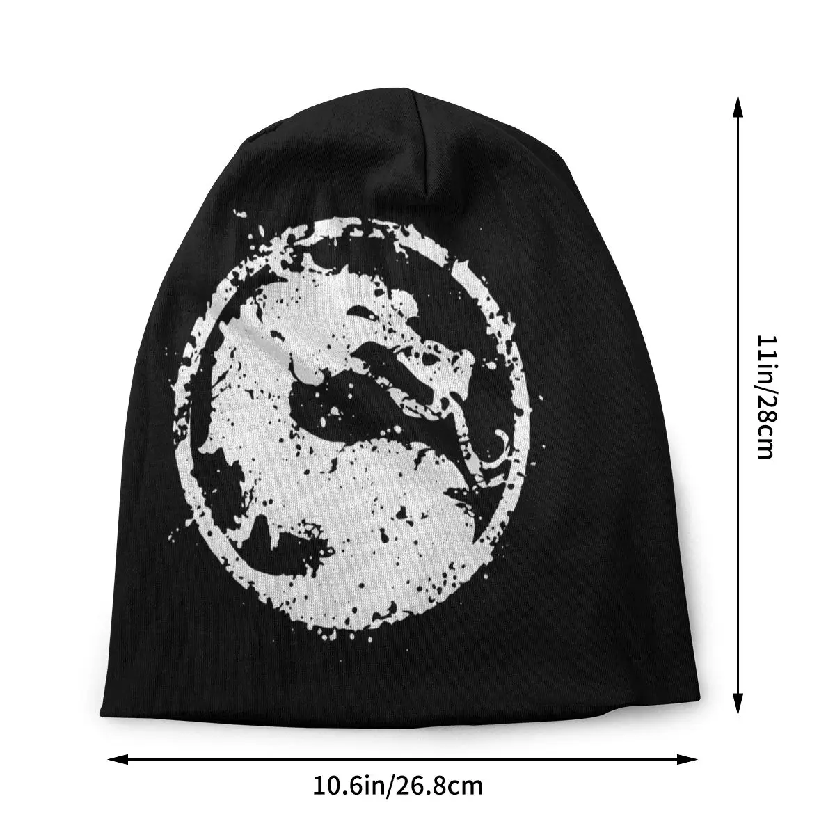 Mortal Kombat Bonnet Hat Knit  Fashion Autumn Winter Outdoor Skullies Beanies  Unisex Adult Spring Warm Dual-use Caps