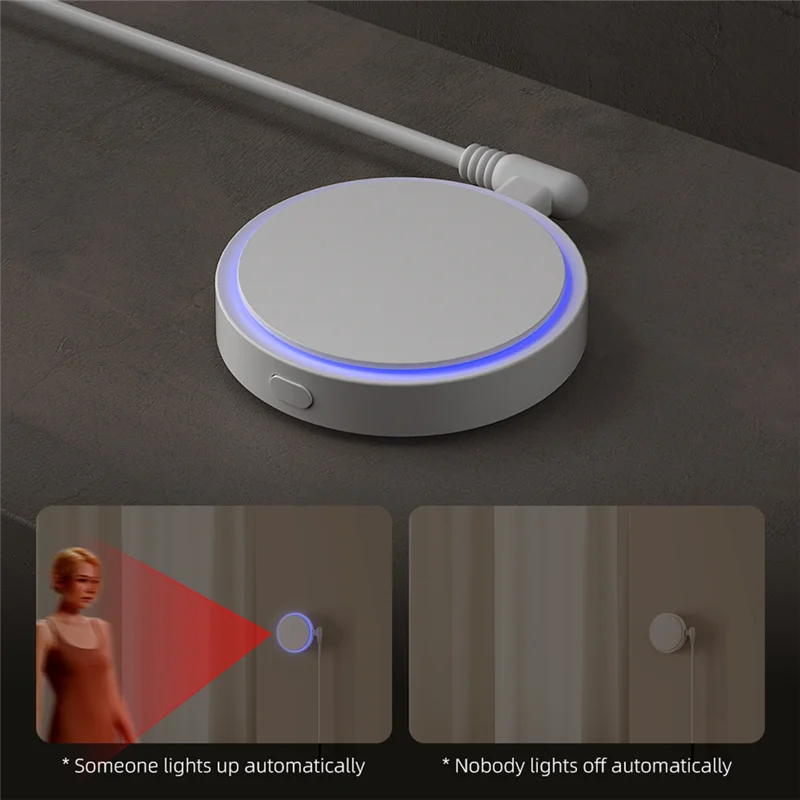 

Y43A-Tuya Wi-Fi Mmwave Радар Датчик присутствия человека, PIR-датчик обнаружения яркости/расстояния для Alexa Google Home