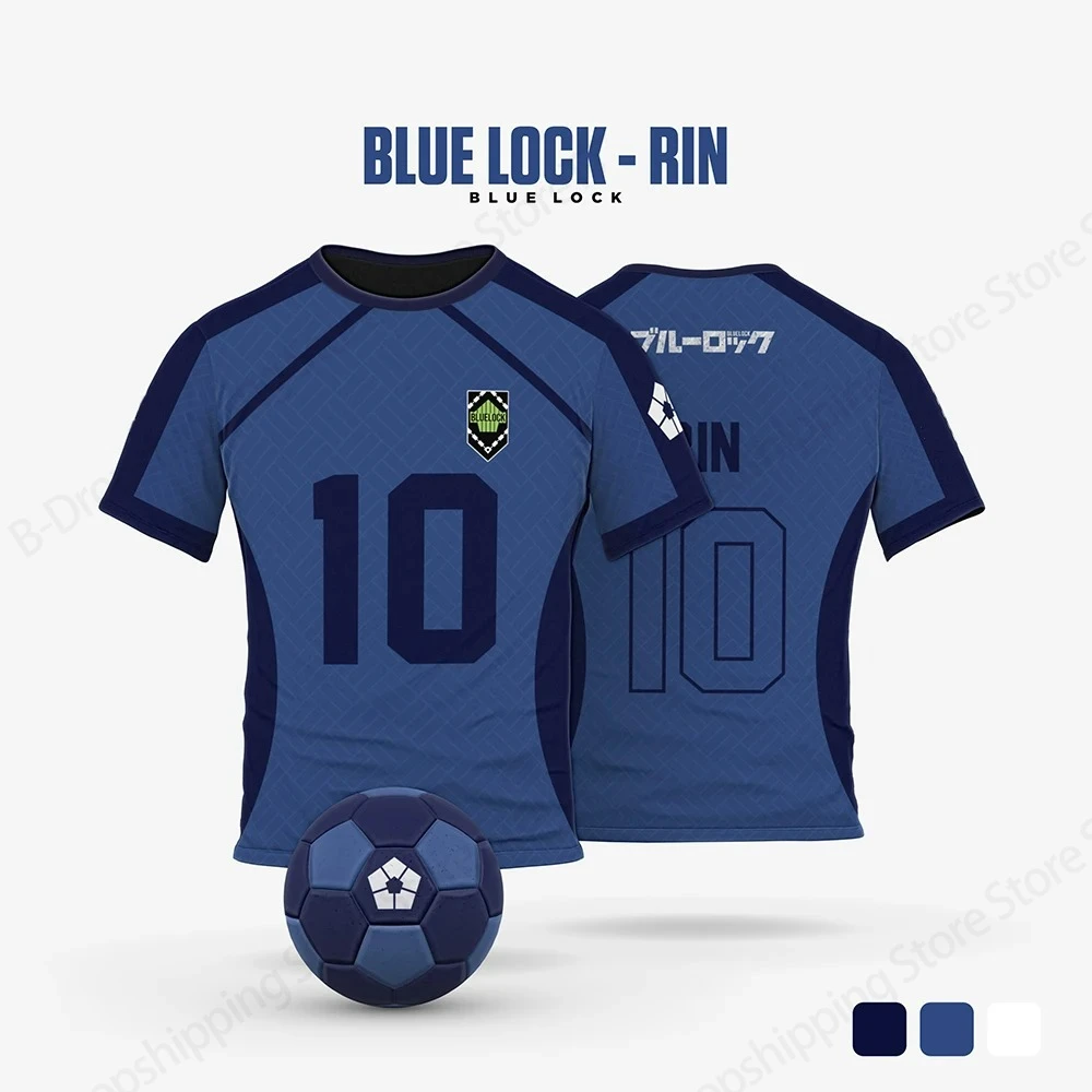 Summer Anime Blue Lock Football Jersey 3d Print Tshirt Men Women Fashion Quick Dry T-shirt Outdoor Sportwear Tops Tees Children