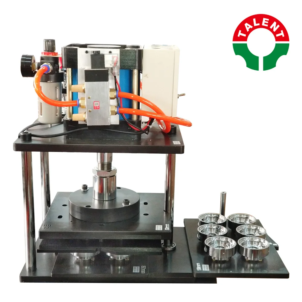 High Quality Round Botton Mold Wooden Box Packing Metal Pin Badge Button Magnet Making Machine