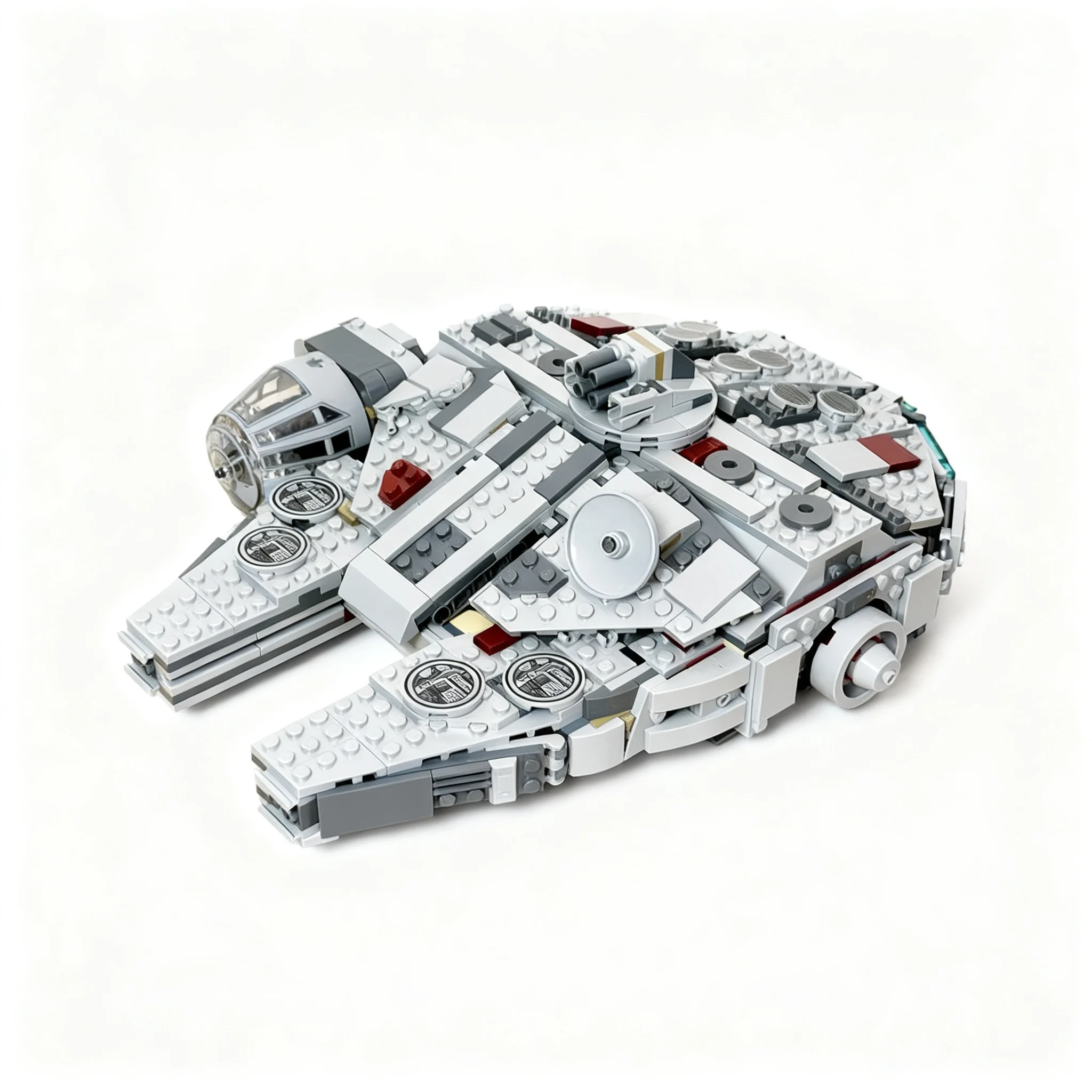 853pcs MOC The SMARTER Hole-Free Millennium-Falcon – Alternate Build Smart Play Star Battle Model Building Blocks Idea Birthday
