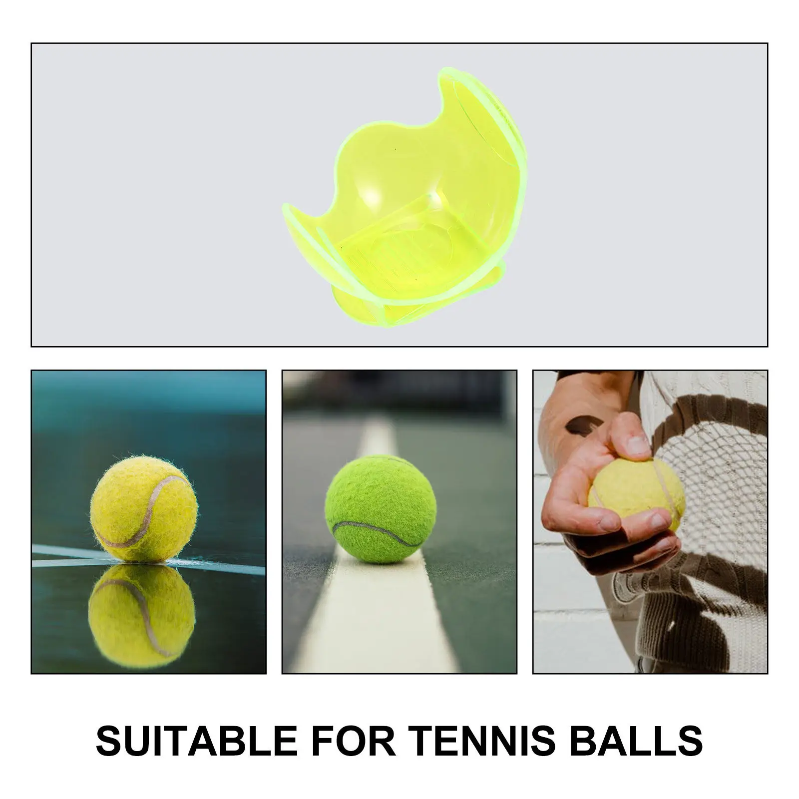

Portable Tennis Balls Holder Transparent Waist Clip for Tennis Players Efficient Time-Saving Design Perfect for on-Court
