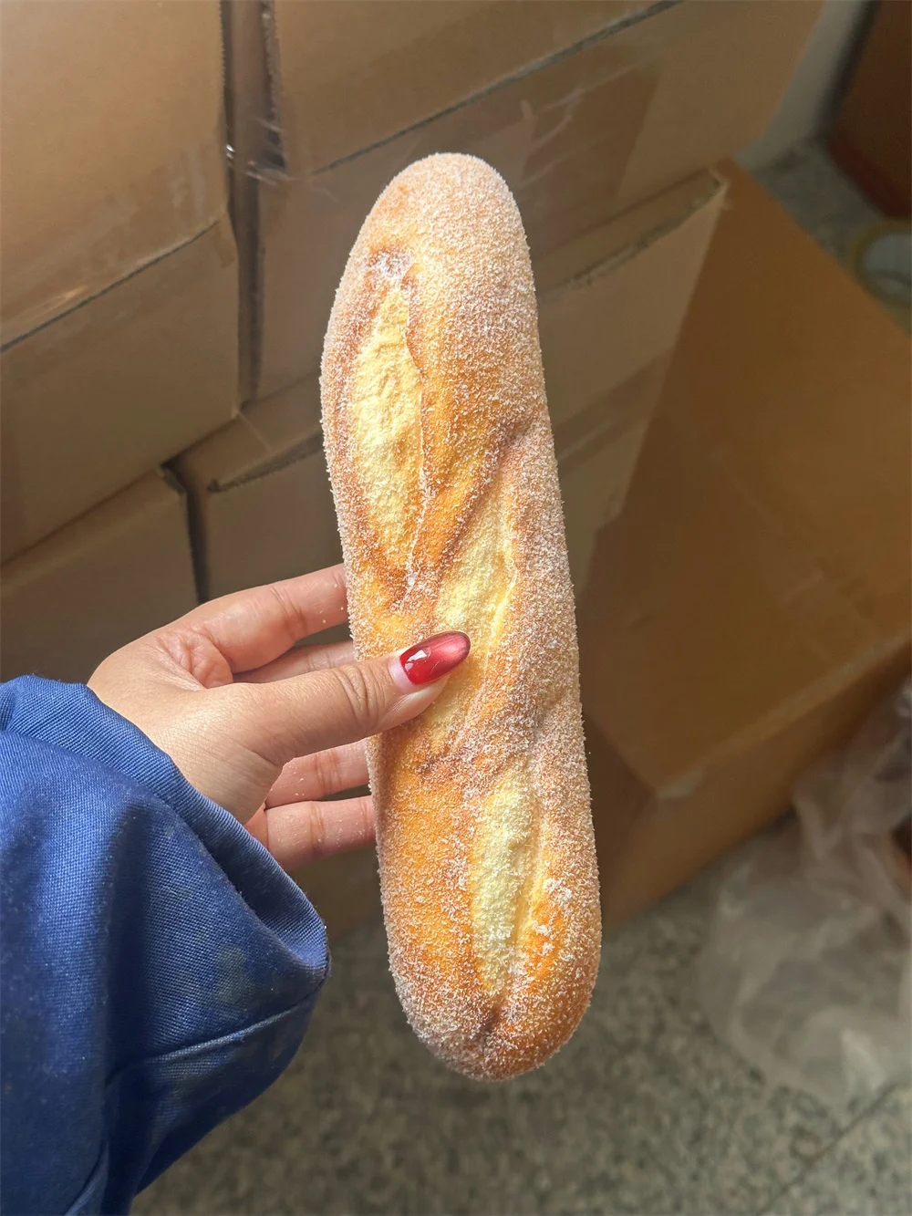 الرغيف الفرنسي جوز الهند العطر الخبز مسحوق الخميرة العجين الخبز الجبن ملء سطح الديكور لصق شراب السكر نموذج فو