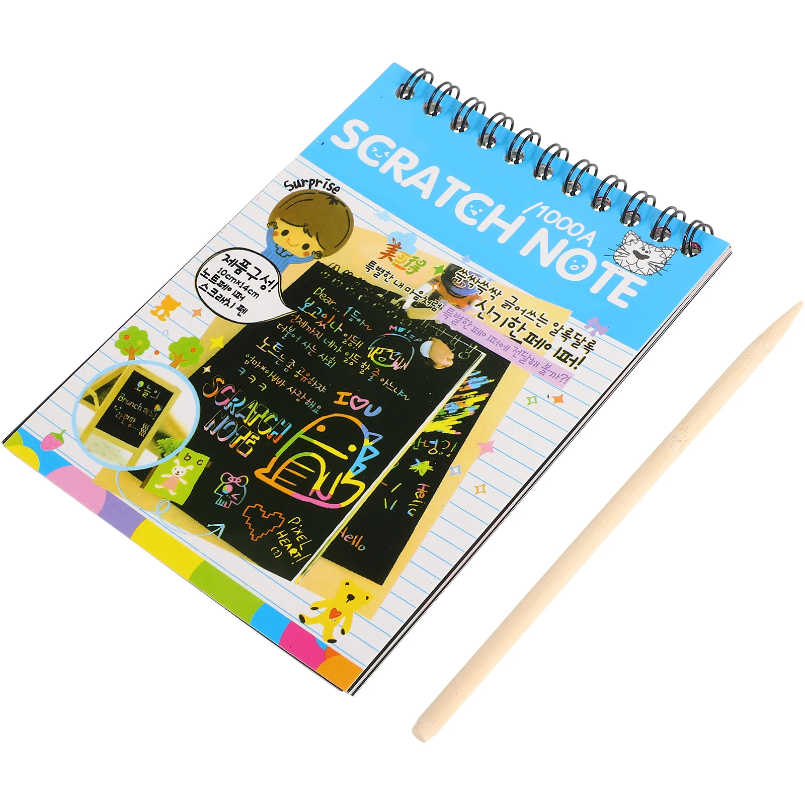 

6 set Small Size DIY Drawing Toys Notebooks Supplies Random Colors 6 Scratch Picture Book Sets Pocket