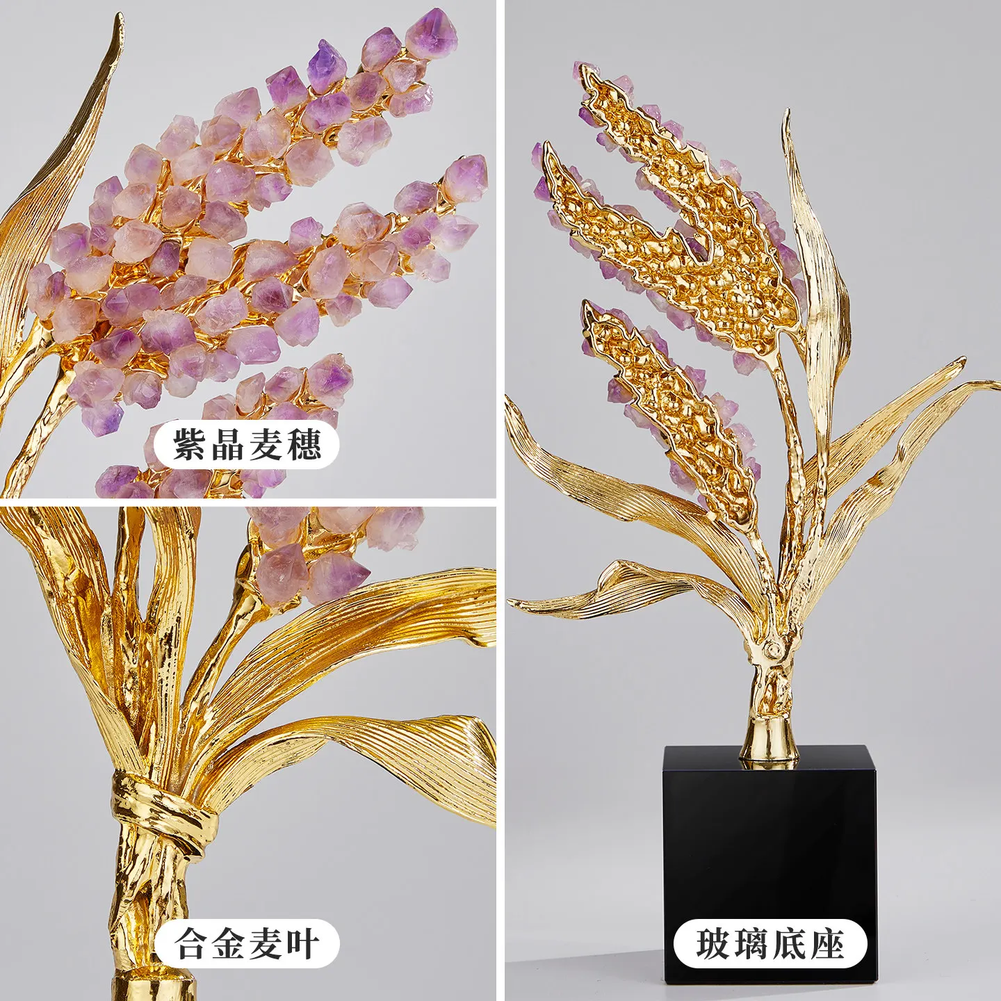 DSA Sui Sui Ping An Crystal Ornament Light Luxury High-end Entrance Wine Cabinet Desktop Lucky Decoration Housewarming Opening