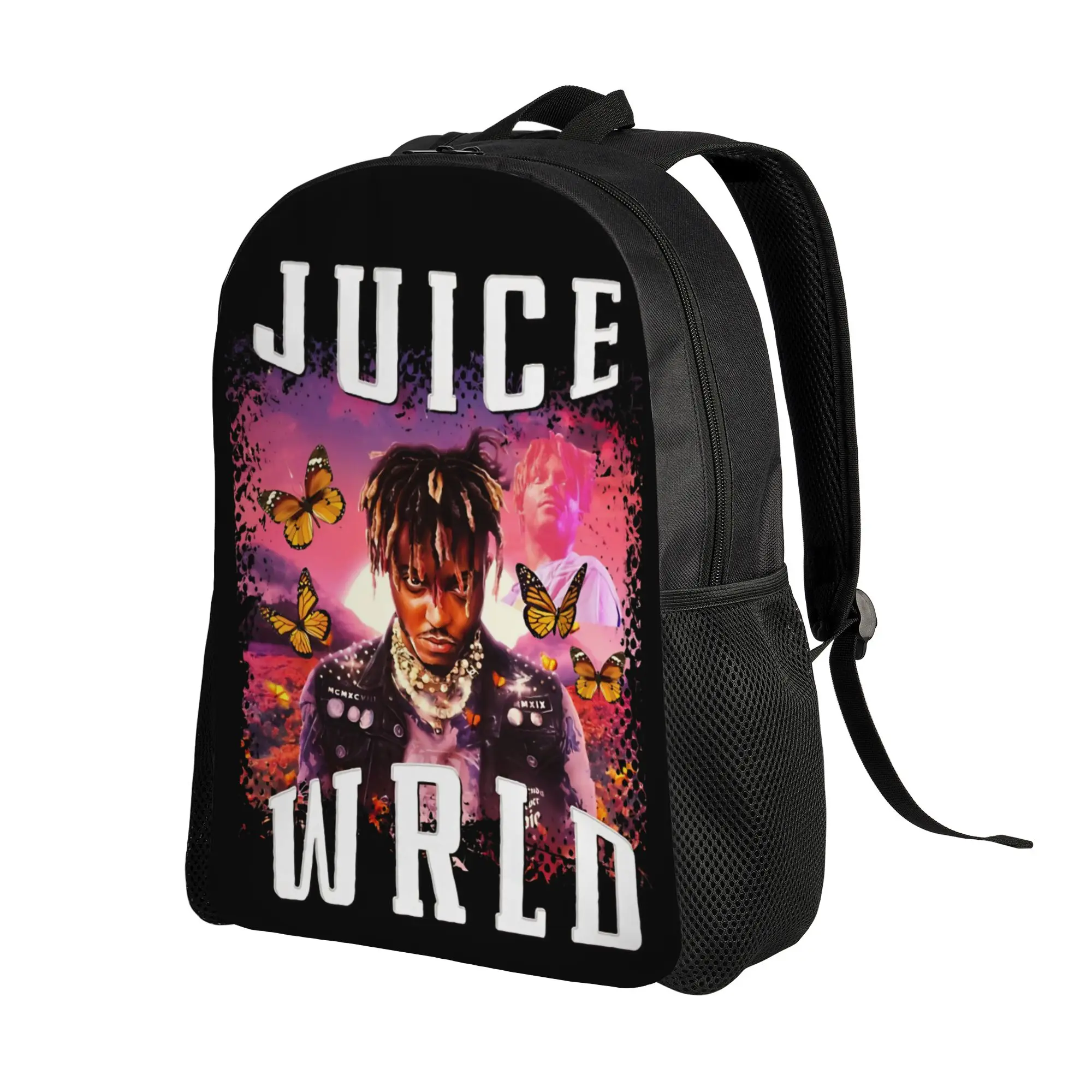 Death Race for Love Juice Wrld  Teenage Backpack Gift Student Business  Daypack for Men Women Laptop Computer Shoulder Bag