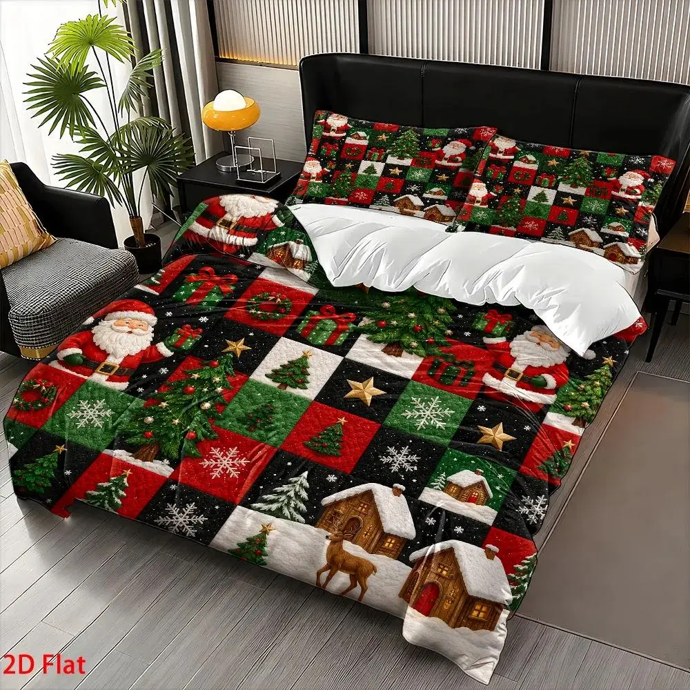 printed-duvet-cover-set-of-three-1-duvet-cover-2-pillowcases-without-filling-2d-flat-printed-duvet-cover-set-of-three-santa-claus-and-snow-scene-theme-realistic-oil-painting-style-duvet-cover-set-christmas-decoration-suitable-for-all-seasons-machine-washable-invisible-zipper-large-duvet-cover-set-bedding-set-quilt-cover