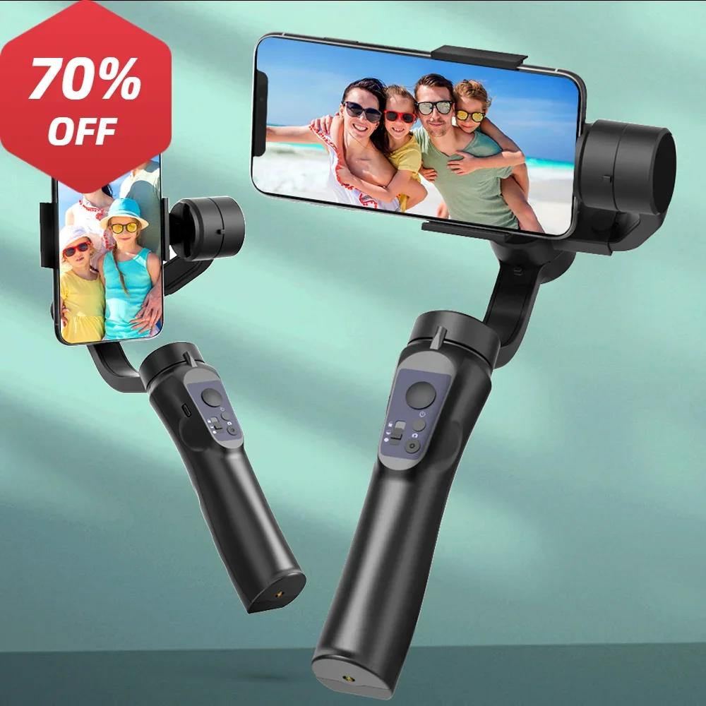 H4 Mobiele Stabilisator 3-Axis Handheld Stabilizer Gimbal Smartphone Anti-Shake Selfie Stok