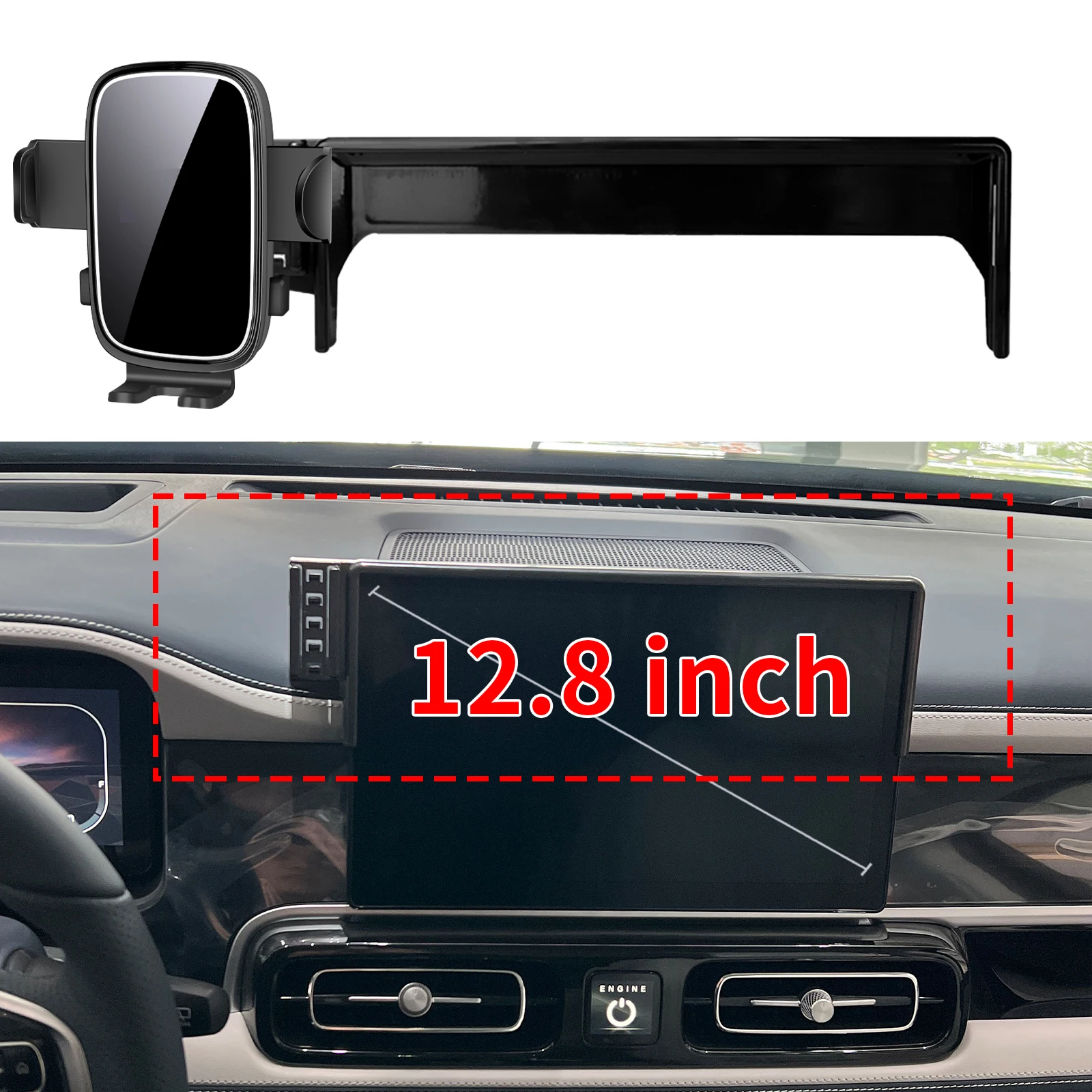 يصلح ل BAIC BJ60 2025 2024 2023 بكين BJ60 مخصص صالح حامل هاتف جبل قاعدة شاشة لوحة القيادة لا الحفر سيارة ​ ​   اكسسوارات