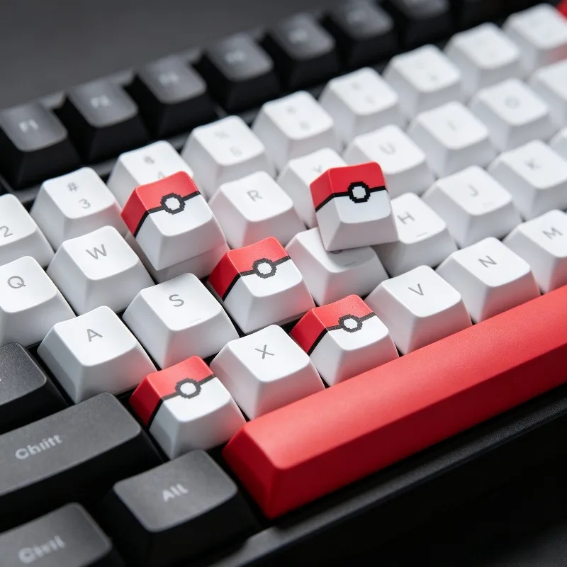 Tecla de diseño Pixel Art de Pokémon, tecla ESC personalizada individual para teclado mecánico, tecla PBT de dibujos animados para juegos, compatible con interruptores Cherry MX