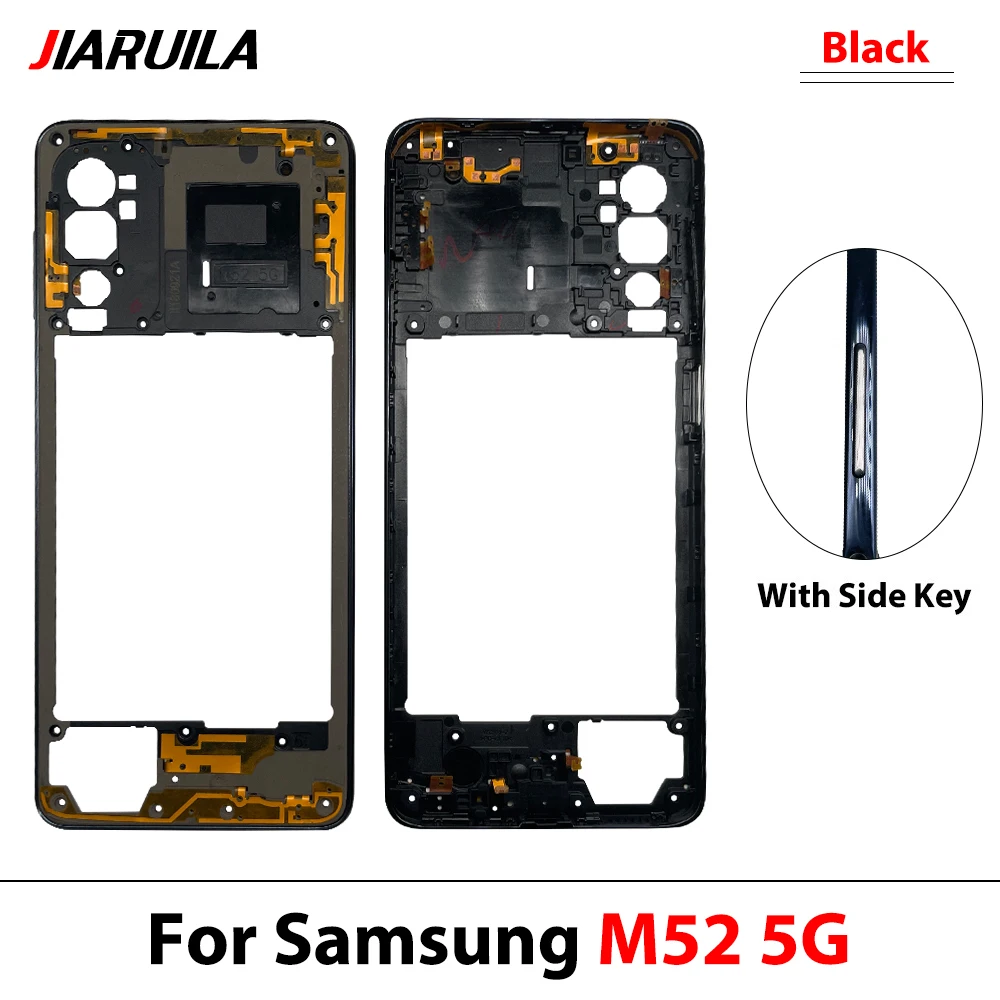 1Set Middle Bezel Frame Repair For Samsung M52 5G LCD Screen Holder Digitizer Plate Replacement