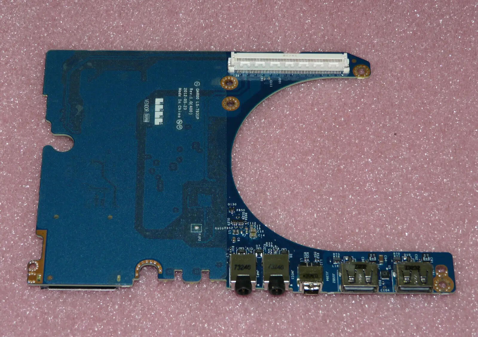 USB Firewire Audio SD Card Board LS-7931P For Dell Precision M4700 Laptop