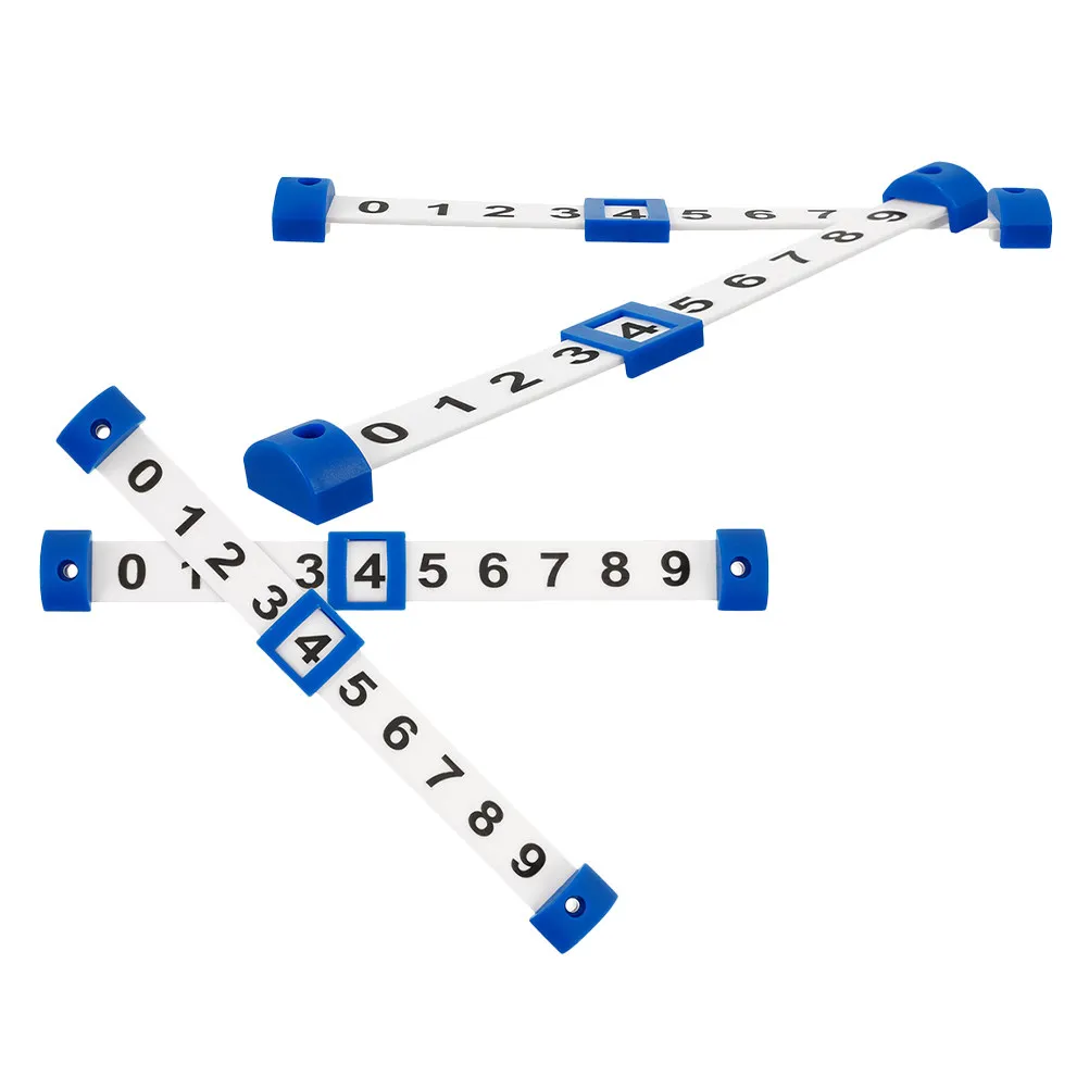 

4pcs Foosball Score Counter Table Football Scoring Unit Durable Plastic Easy Install Clear Display For Standard Tables Room