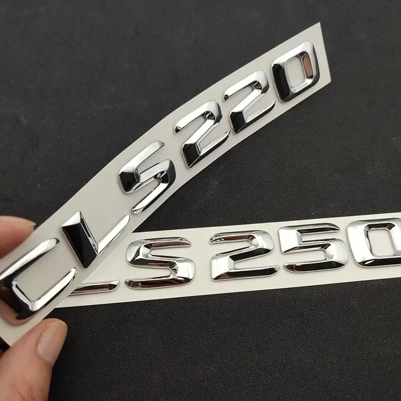 Chrome Car Trunk Letters Badge 3D ABS CLS 53 63 300 320 350 400 450 500 Emblem Logo For Benz W218 W219 C218 C257 Accessories view 6