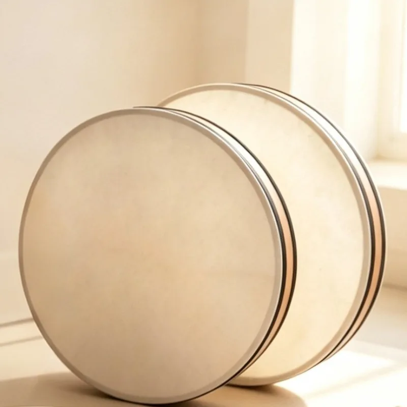 Double Sided Ocean Drum Sheepskin Meditation Ocean Wave Drums Early Childhood Education Sea Sound Simulator Healing Orff Drum