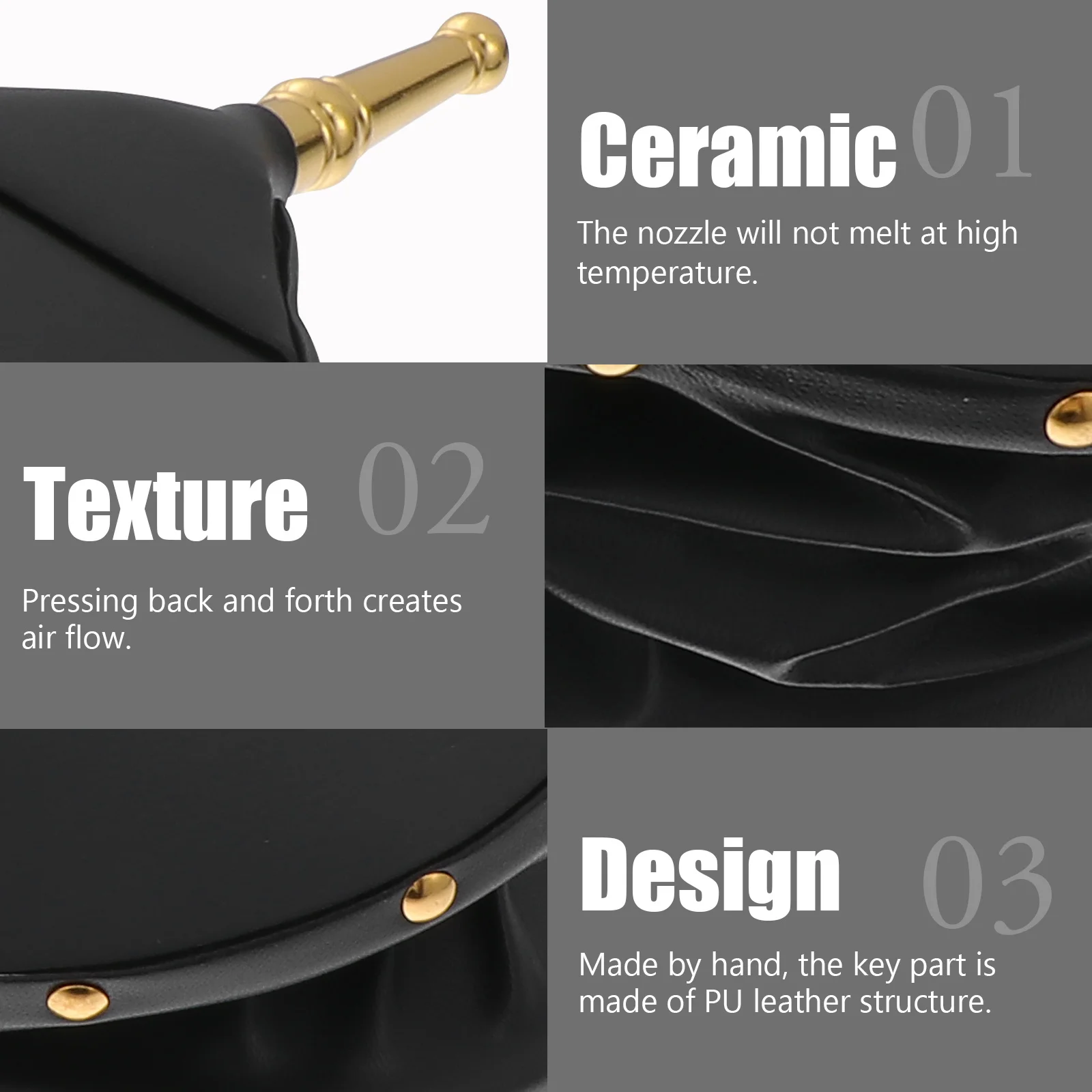 1 pz camino manuale soffietto portatile in legno ventilatore d'aria avviamento barbecue all'aperto ventilatore fuoco per il campeggio