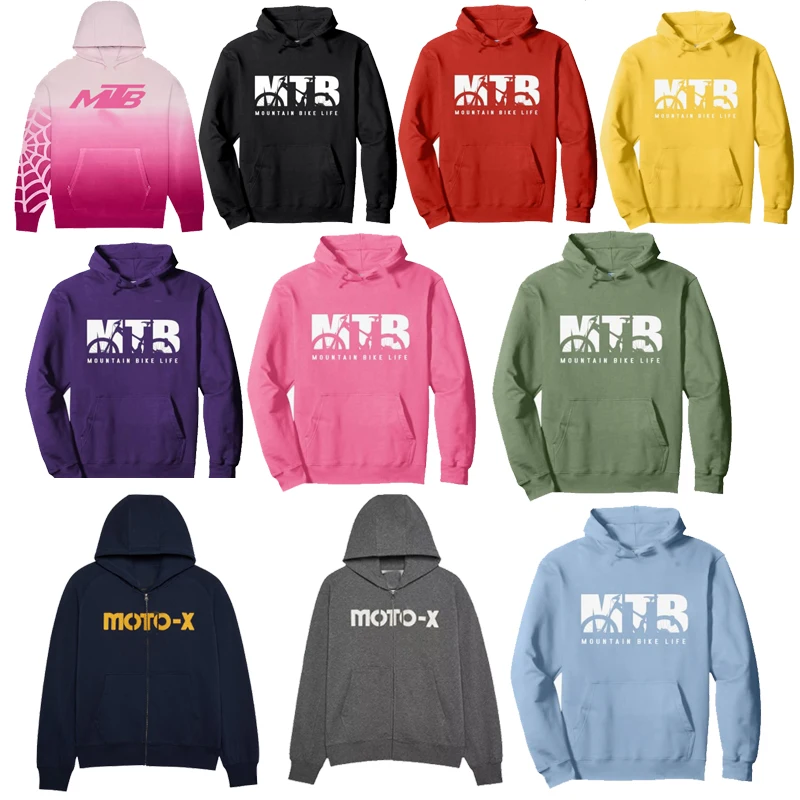

2026 Mtb Keep Moving It With Passion Born To Cycle Hoodie For Menautumn Fur-Linerhoody Oversized Sweatshirt Vintage High Quality